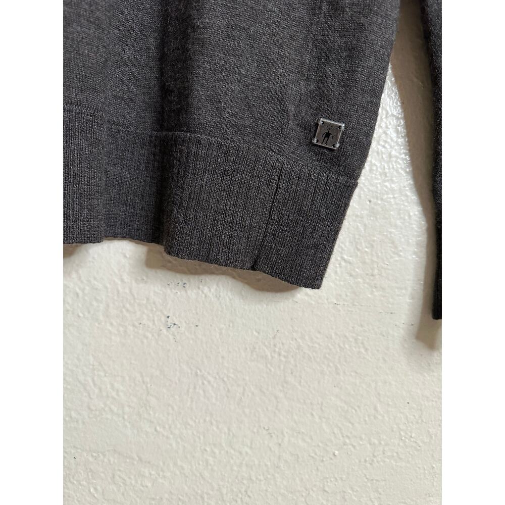 Smartwool Riva Ridge Crewneck Sweater Merino Wool Gray Mens M - Picture 3 of 12